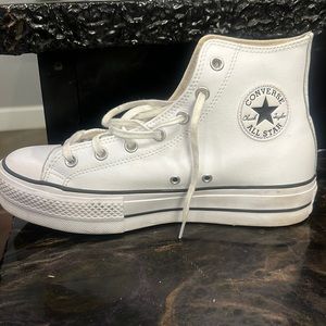 Platform white Converse